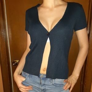 New York& Co. Split front cardigan